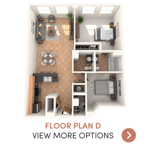 2 bedroom 1 bathroom apartment in Detroit, MI Kales Building Detroit